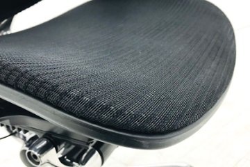 OKAMURA Contessa コンテッサチェア 中古 オカムラ メッシュ ブラック 中古オフィス家具 オフィスチェア ポリッシュフレーム画像