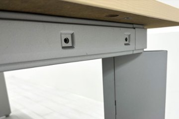 オカムラ プロユニット L型デスク L字デスク 中古 Ｌ字机 中古デスク 中古オフィス家具 オフィスデスク 事務机 1600/1400/720 左550画像