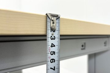 オカムラ プロユニット L型デスク L字デスク 中古 Ｌ字机 中古デスク 中古オフィス家具 オフィスデスク 事務机 1600/1400/720 左550画像