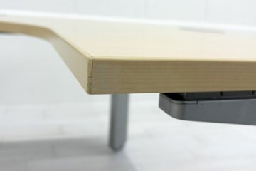 オカムラ プロユニット L型デスク L字デスク 中古 Ｌ字机 中古デスク 中古オフィス家具 オフィスデスク 事務机 1600/1400/720 右550画像