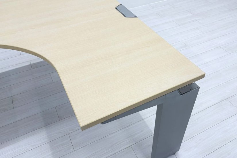 オカムラ プロユニット L型デスク L字デスク 中古 Ｌ字机 中古デスク 中古オフィス家具 オフィスデスク 事務机 1600/1400/720 右550画像