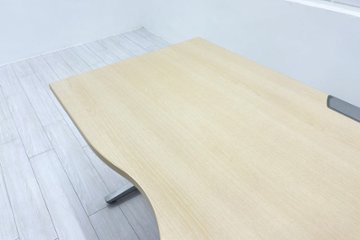 オカムラ プロユニット L型デスク L字デスク 中古 Ｌ字机 中古デスク 中古オフィス家具 オフィスデスク 事務机 1600/1400/720 右550画像