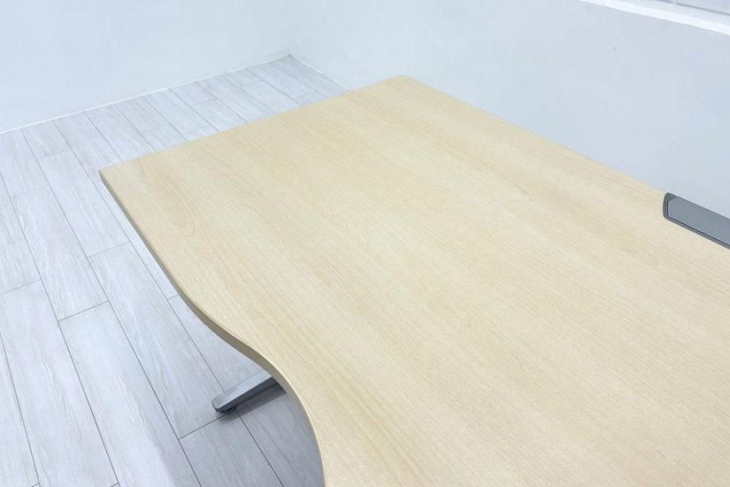 オカムラ プロユニット L型デスク L字デスク 中古 Ｌ字机 中古デスク 中古オフィス家具 オフィスデスク 事務机 1600/1400/720 右550画像