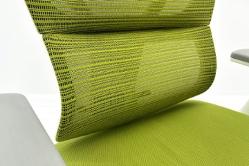 Ergohuman Fit エルゴヒューマン フィット ヘッドレスト付き 中古 中古チェア 高機能チェア 3Dメッシュ グリーン画像