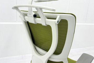 Ergohuman Fit エルゴヒューマン フィット ヘッドレスト付き 中古 中古チェア 高機能チェア 3Dメッシュ グリーン画像