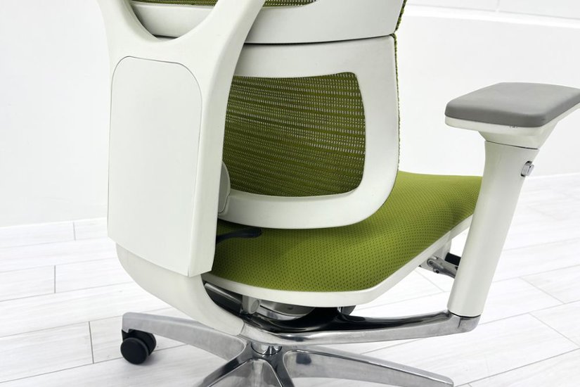 Ergohuman Fit エルゴヒューマン フィット ヘッドレスト付き 中古 中古チェア 高機能チェア 3Dメッシュ グリーン画像