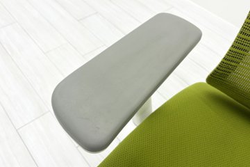 Ergohuman Fit エルゴヒューマン フィット ヘッドレスト付き 中古 中古チェア 高機能チェア 3Dメッシュ グリーン画像