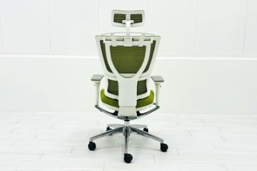 Ergohuman Fit エルゴヒューマン フィット ヘッドレスト付き 中古 中古チェア 高機能チェア 3Dメッシュ グリーン画像