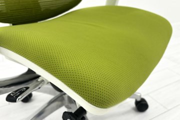 Ergohuman Fit エルゴヒューマン フィット ヘッドレスト付き 中古 中古チェア 高機能チェア 3Dメッシュ グリーン画像