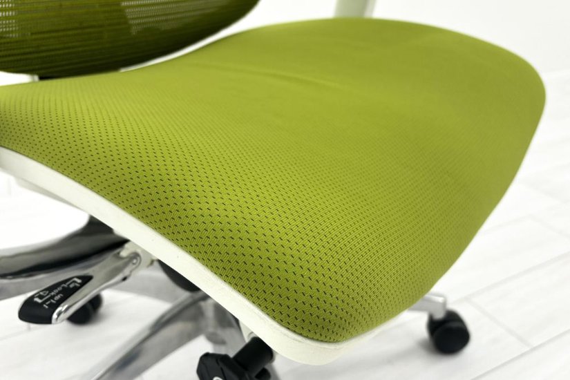 Ergohuman Fit エルゴヒューマン フィット ヘッドレスト付き 中古 中古チェア 高機能チェア 3Dメッシュ グリーン画像