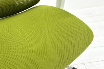 Ergohuman Fit エルゴヒューマン フィット ヘッドレスト付き 中古 中古チェア 高機能チェア 3Dメッシュ グリーン画像