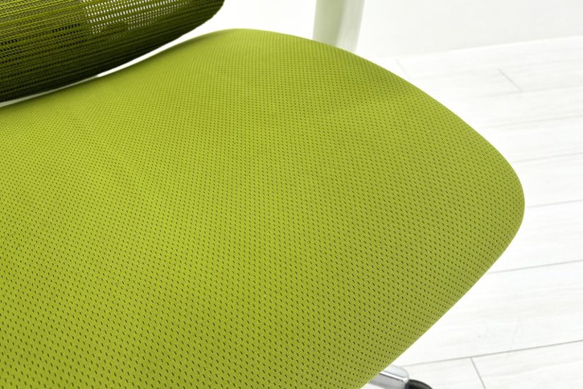 Ergohuman Fit エルゴヒューマン フィット ヘッドレスト付き 中古 中古チェア 高機能チェア 3Dメッシュ グリーン画像