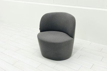 オカムラ ココモリ 中古 2023年製 ミーティングチェア 多目的チェア スツール グレー 中古オフィス家具の画像