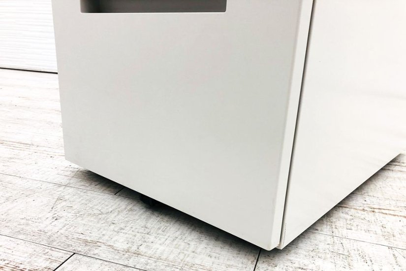 イトーキ CZRワゴン スチールワゴン 3段ワゴン 中古 収納家具 袖机 脇机 CZR-046MPCB-W9 ホワイト ワゴン3段画像