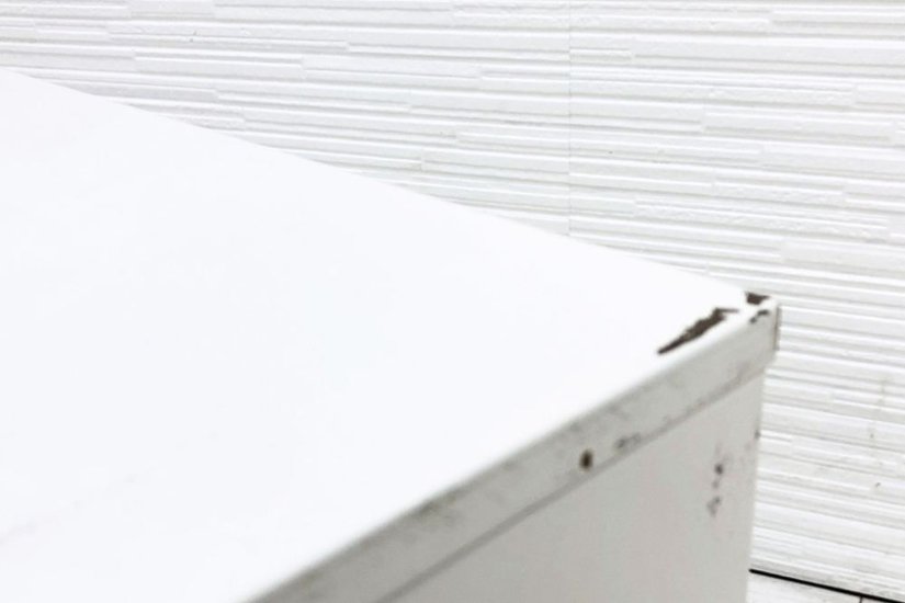 イトーキ CZRワゴン スチールワゴン 3段ワゴン 中古 収納家具 袖机 脇机 CZR-046MPCB-W9 ホワイト ワゴン3段画像