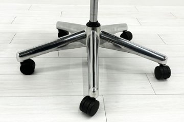 【ポリッシュ脚ピカピカ磨き有！】アーロンチェア 中古 Bサイズ フル装備 タキシードメッシュ ハーマンミラー 肘レバー アルミ脚 レザーアーム Herman Miller Aeron Chair画像