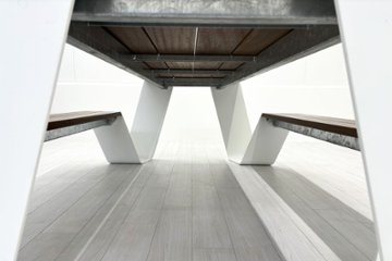  extremis Hopper picnic エクストレミス ホッパーピクニック 中古 屋外ベンチ ガーデニングテーブル 中古オフィス家具画像