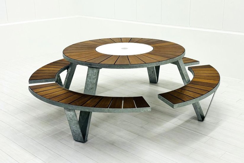  extremis Pantagruel picnic エクストレミス パンタグリュエル ピクニック 中古 屋外ベンチ ガーデニングテーブル 中古オフィス家具画像