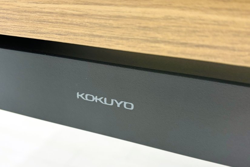 【ポリッシュ脚ピカピカ磨き有！】コクヨ サイビ 中古 L型デスク SAIBI L字デスク 木目天板 中古オフィス家具 1600/1600/720画像