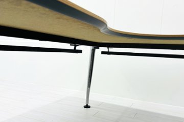 【ポリッシュ脚ピカピカ磨き有！】コクヨ サイビ 中古 L型デスク SAIBI L字デスク 木目天板 中古オフィス家具 1600/1600/720画像