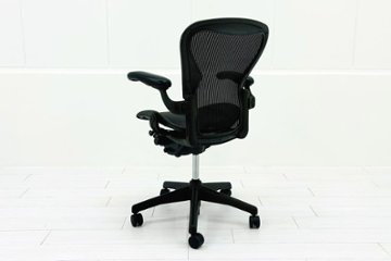 Herman Miller Aeron Chairs アーロンチェア 中古 Bサイズ フル装備 ハーマンミラー 中古オフィス家具 肘ダイヤル シリンダー交換済み画像