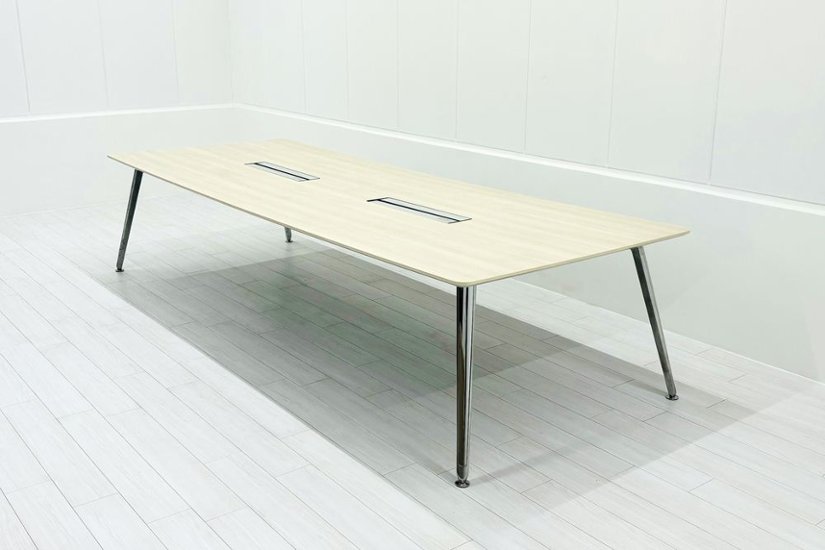 PRECEDE オカムラ プリシード 中古 会議テーブル ミーティングテーブル 大型会議テーブル 中古オフィス家具 3200/1200/720画像