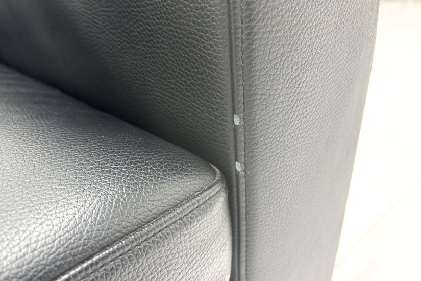 ウォルター・ノル フォスター ノール Knoll 3人掛けソファー 中古 中古オフィス家具 本革 レザー 2160/880/780画像