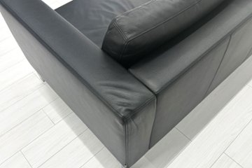 ウォルター・ノル フォスター ノール Knoll 3人掛けソファー 中古 中古オフィス家具 本革 レザー 2160/880/780画像