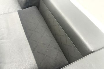 ウォルター・ノル フォスター ノール Knoll 3人掛けソファー 中古 中古オフィス家具 本革 レザー 2160/880/780画像