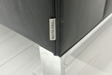 ウォルター・ノル フォスター ノール Knoll 3人掛けソファー 中古 中古オフィス家具 本革 レザー 2160/880/780画像