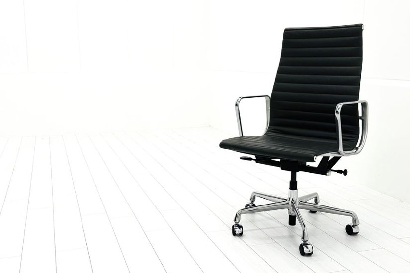 【ポリッシュ脚ピカピカ磨き有！】 イームズ アルミナムグループチェア 2018年製 中古 エグゼクティブチェア チャールズ&レイ・イームズ ハーマンミラー Herman Miller 4227画像