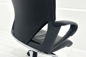  Wilkhahn Modus ウィルクハーン モダスチェア 中古 エグゼクティブチェア マネジメントチェア ブラック 中古オフィス家具 本革張り レザー画像