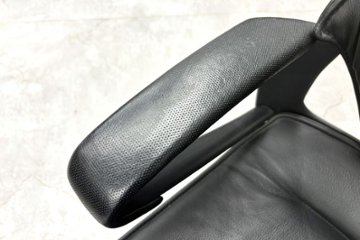  Wilkhahn Modus ウィルクハーン モダスチェア 中古 エグゼクティブチェア マネジメントチェア ブラック 中古オフィス家具 本革張り レザー画像