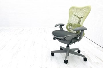 ミラチェア 中古 ハーマンミラー Herman Miller シトロン Mirra Chair メッシュ 中古オフィス家具の画像