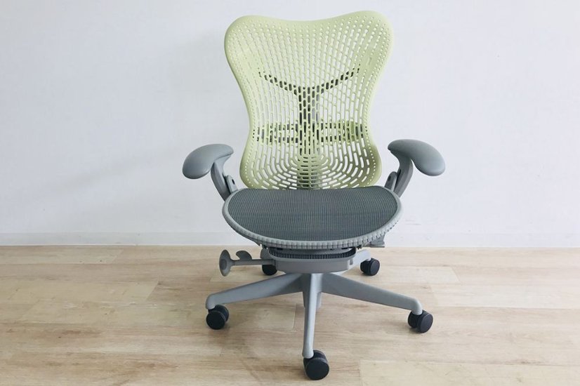 ミラチェア 中古 ハーマンミラー Herman Miller シトロン Mirra Chair メッシュ 中古オフィス家具画像