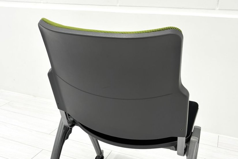 【4脚セット】 ウチダ ミーティングチェア 中古オフィスチェア パイプ椅子 内田洋行 スタッキングチェア 中古オフィス家具 MX-52画像