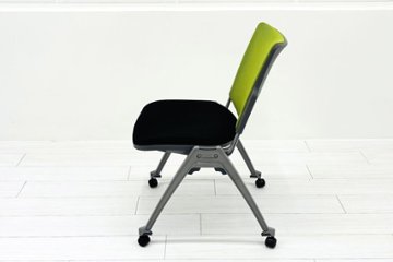 【4脚セット】 ウチダ ミーティングチェア 中古オフィスチェア パイプ椅子 内田洋行 スタッキングチェア 中古オフィス家具 MX-52画像