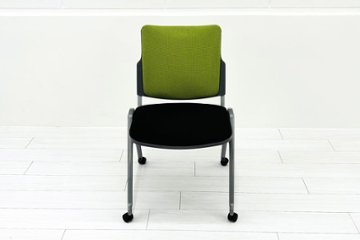 【4脚セット】 ウチダ ミーティングチェア 中古オフィスチェア パイプ椅子 内田洋行 スタッキングチェア 中古オフィス家具 MX-52画像