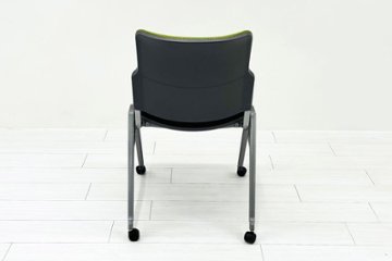 【4脚セット】 ウチダ ミーティングチェア 中古オフィスチェア パイプ椅子 内田洋行 スタッキングチェア 中古オフィス家具 MX-52画像