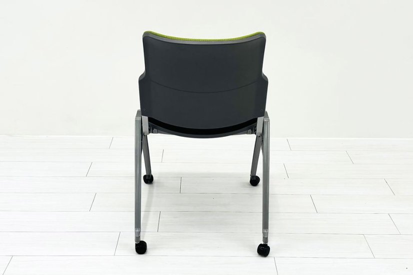 【4脚セット】 ウチダ ミーティングチェア 中古オフィスチェア パイプ椅子 内田洋行 スタッキングチェア 中古オフィス家具 MX-52画像