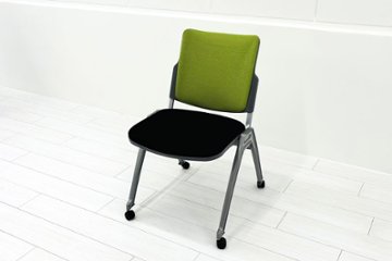 【4脚セット】 ウチダ ミーティングチェア 中古オフィスチェア パイプ椅子 内田洋行 スタッキングチェア 中古オフィス家具 MX-52画像