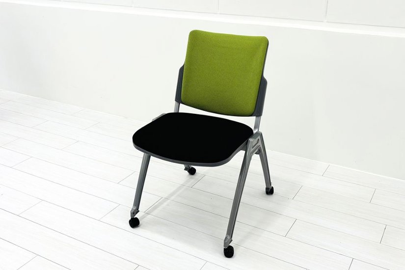 【4脚セット】 ウチダ ミーティングチェア 中古オフィスチェア パイプ椅子 内田洋行 スタッキングチェア 中古オフィス家具 MX-52画像