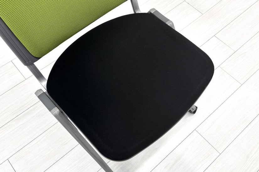 【4脚セット】 ウチダ ミーティングチェア 中古オフィスチェア パイプ椅子 内田洋行 スタッキングチェア 中古オフィス家具 MX-52画像