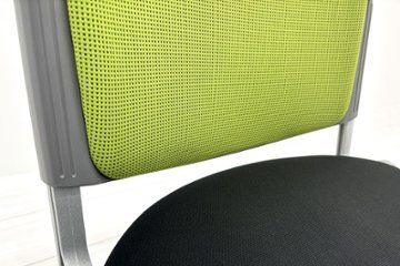 【4脚セット】 ウチダ ミーティングチェア 中古オフィスチェア パイプ椅子 内田洋行 スタッキングチェア 中古オフィス家具 MX-52画像