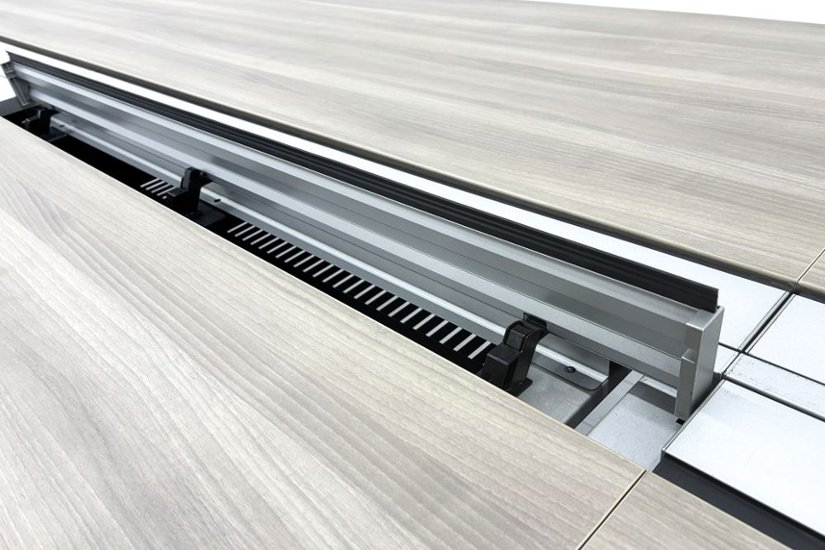 オカムラ プリシード フリーアドレス 幅4800 ミーティングテーブル 会議机 中古オフィス家具 4800/1400/720画像