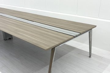 オカムラ プリシード フリーアドレス 幅4800 ミーティングテーブル 会議机 中古オフィス家具 4800/1400/720画像