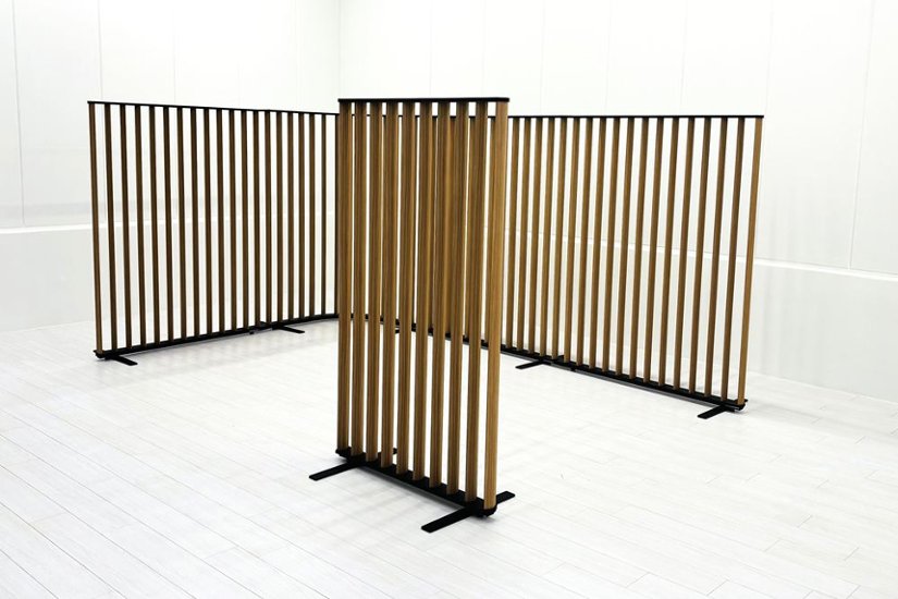 コクヨ ストライプル 中古 【5枚セット】 パーテーション ルーバースクリーン 間仕切り ウッドタイプ stripel画像