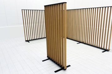 コクヨ ストライプル 中古 【5枚セット】 パーテーション ルーバースクリーン 間仕切り ウッドタイプ stripel画像
