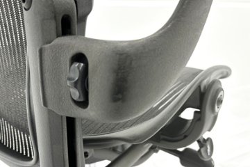 Herman Miller Aeron Chairs アーロンチェア 中古 Bサイズ フル装備 ハーマンミラー 中古オフィス家具 肘ダイヤル シリンダー交換済み画像
