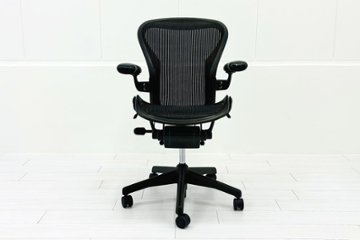Herman Miller Aeron Chairs アーロンチェア 中古 Bサイズ フル装備 ハーマンミラー 中古オフィス家具 肘ダイヤル シリンダー交換済み画像